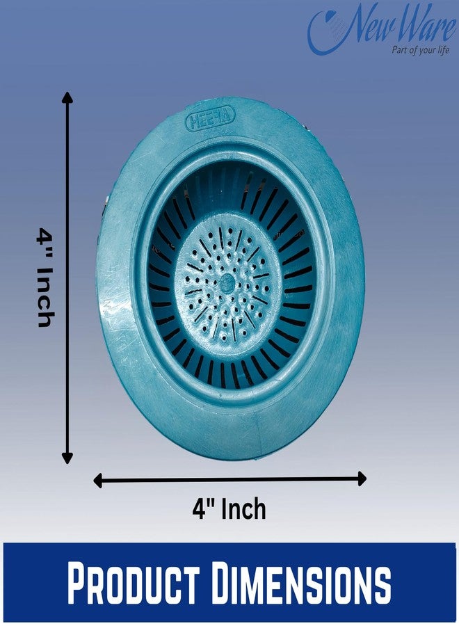 New Ware PVC Sink Drain Strainer Basket Jali for Kitchen Sink & Wash Basin | Detachable Sink Cup Drain Filter Dirt Stopper | Pack of 4 - Image 4